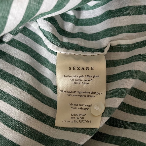 Tomboy shirt in green stripe - Picture 6 of 6